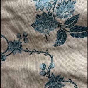 Floral Embroidered fabric material